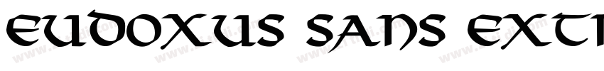 Eudoxus Sans ExtraBo字体转换